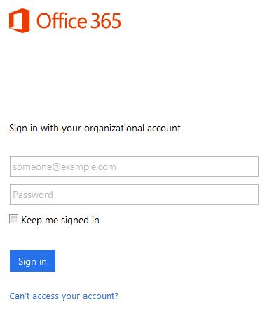 outlook office 365 sign in